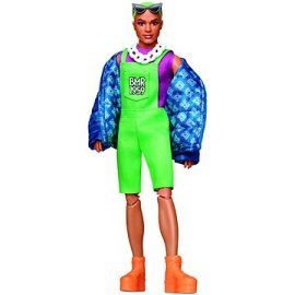 Mattel Ken so zelenými vlasmi módny deluxe