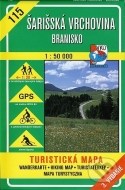 Šarišská vrchovina - Branisko - turistická mapa č. 115 - cena, porovnanie