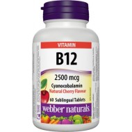 Webber Naturals Vitamín B12 2500mcg 60tbl - cena, porovnanie