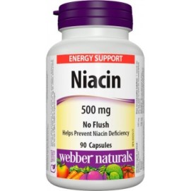 Webber Naturals Niacín 500mg 90tbl