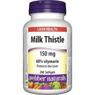 Webber Naturals Milk Thistle 240tbl - cena, porovnanie