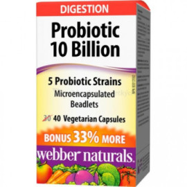 Webber Naturals ProBiotiká 10 miliárd 40tbl