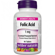 Webber Naturals Folic Acid 90tbl - cena, porovnanie
