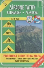 Západné Tatry - Podbanské - Zverovka - turistická mapa č. 3