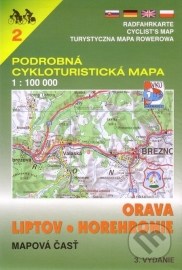 Orava, Liptov, Horehronie - cykloturistická mapa č. 2