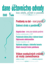 Dane, účtovníctvo, odvody (DUO) 9/2020 – Zmeny v daniach, účtovníctve a odpisovaní ako dôsledok pandémie