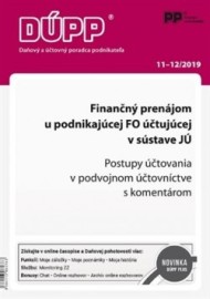 DUPP 11-12/2019 Finančný prenájom u podnikajúcej FO účtujúcej v sústave JÚ