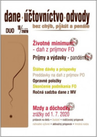 Dane, účtovníctvo, odvody (DUO) 10/2020 - Životné minimum a daň z príjmov FO