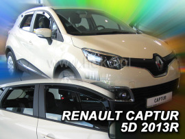 Heko Deflektory na Renault Captur, 5-dverová (+zadné), r.v.: 2013 -