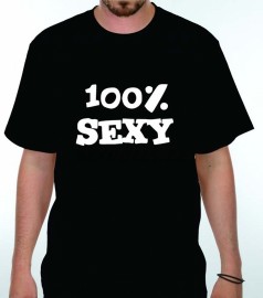 Pánské vtipné tričko - 100% sexy