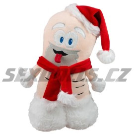 Vánočně oblečený tančící plyšový penis Weihnachts-Willie