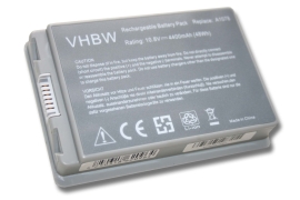 VHBW 1289 Apple Powerbook G4 15' 4400mAh strieborná Li-Ion - neorigináln