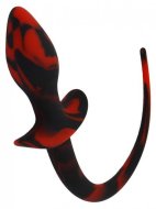 Slave4master Silicone Puppy Tail Black-Red - cena, porovnanie