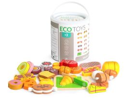 Eco Toys Drevené potraviny na krájanie