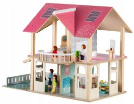 Eco Toys Drevený domček pre bábiky Modern