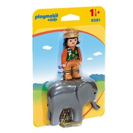 Playmobil 9381 - Ošetrovateľ zvierat so slonom 1.2.3