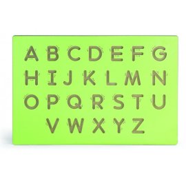 Viga Drevená tabuľa na výučbu písania - veľké písmená