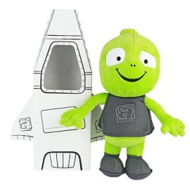 Alza Plyšový mimozemšťan Alza II s raketou