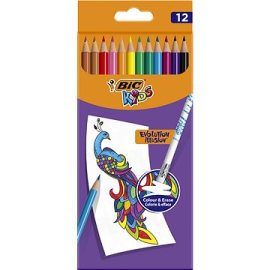 BIC Gumovacie pastelky 12 ks