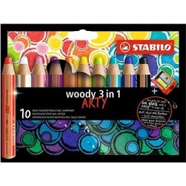 Stabilo Woody Arty 3 in 1 10 farieb