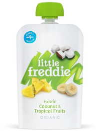 Little Freddie Kokos a tropické ovocie 6x100g