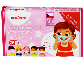Mesaverde Detské certifikované zdravotnícke rúška ČR 25ks