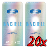 Durex Invisible Superthin 20ks - cena, porovnanie