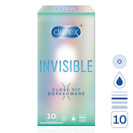Durex Invisible Close Fit 10ks - cena, porovnanie