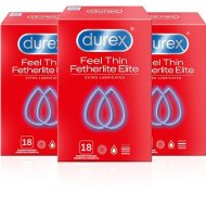 Durex Feel Thin Extra Lubricated 3x18ks - cena, porovnanie