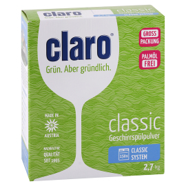 Claro Classic prášok do umývačky riadu 2.7kg