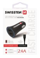Swissten CL 2xUSB 2.4A + Kábel Lightning 1.2m - cena, porovnanie