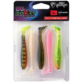 Fox Rage Spikey Shad Ultra UV 6cm Mixed Colours 5 ks