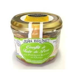 Jean Brunet Confit z bravčovej pečene s paprikou a olivami 180g