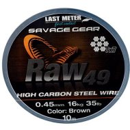 Savage Gear Raw49 0,45 mm 16 kg 35 lb 10 m Uncoated Brown - cena, porovnanie