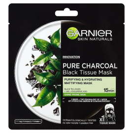 Garnier Skin Naturals Pure Charcoal Tea Pleťová maska