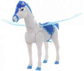 Lamps Kôň modrý s hýbajúcimi krídlami
