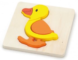 Lamps Drevené puzzle pre najmenších kačička 4ks