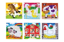 Playgro Kocky skladacie Farma