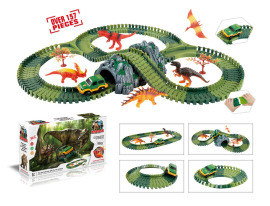 Mustar Toys Variabilná dráha s dinosaurami a tunelom