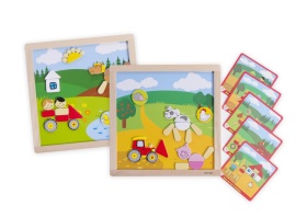 Teddies Moje prvé zvieratká Magnetické puzzle