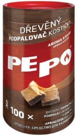 Pe-Po Drevený podpaľovač kocky 100ks