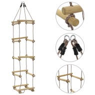 Shumee Detský lanový rebrík 200 cm drevený - cena, porovnanie
