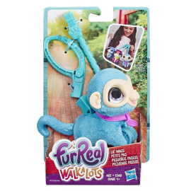 Shumee Maskot FurReal Friends Malé zvieratká na vodítku, opice