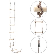 Shumee Detský lanový rebrík 290 cm drevený - cena, porovnanie