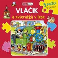 Vláčik a zvieratká v lese - puzzle - cena, porovnanie