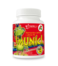 Nutricius Imuníci - hliva ustricová s vitamínom D pre det 90tbl
