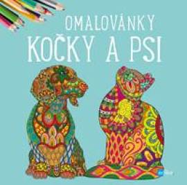 Kočky a psi - omalovánky