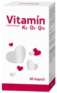 Biomedica Vitamín K2 + D3 + Q10 60tbl - cena, porovnanie