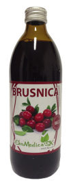 Ekomedica Brusnica 100% šťava 500ml