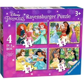 Ravensburger 030798 Disney čarovné princezné 4v1